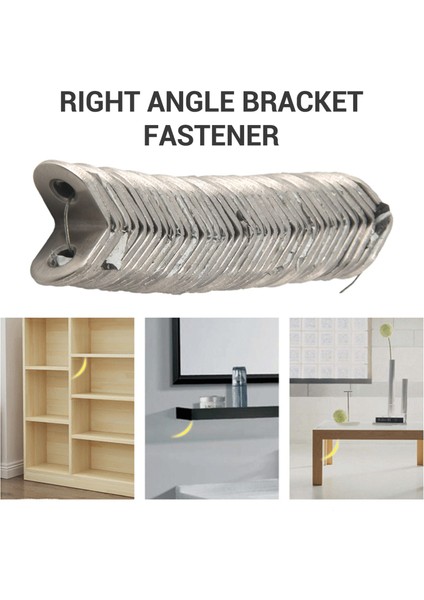 40PCS L 80PCS Vidalı Braket Köşesi, Köşe Parantezi, Ahşap Mobilya Için Açılı Braket Tutturucu Yatak Kuşağı Dolabı (Yurt Dışından) fiyatları