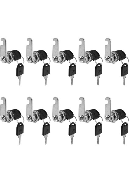 10 Set Güvenlik Kilidi Metal Silindir Dolabı Locker Cam Kilit Anahtarlı Güvenlik Posta Kutusu Kilit Çekmecesi 16MM (Yurt Dışından) modelleri