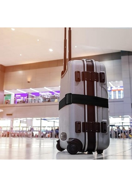 4pcs Bagaj Toka Kayışı Anti-Hırsızlık Şifresi Kilit Paketleme Kemeri Bagaj Kayışı Seyahat Kemeri, Siyah (Yurt Dışından) indirimleri