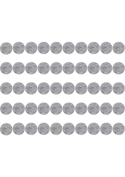 100PCS Yuvarlak Şekilli Masa Sandalyesi Mobilya Bacak Keçe Mat Ped Gri Ahşap Zemin Koruyucu Pedler (Yurt Dışından)