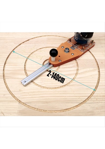 2-140CM Dairesel Kesme Jig Makita Elektrikli Kılavuz Krimer Ahşap Freze Makinesi Dairesel Supting Düzeltme (Yurt Dışından) fırsatları