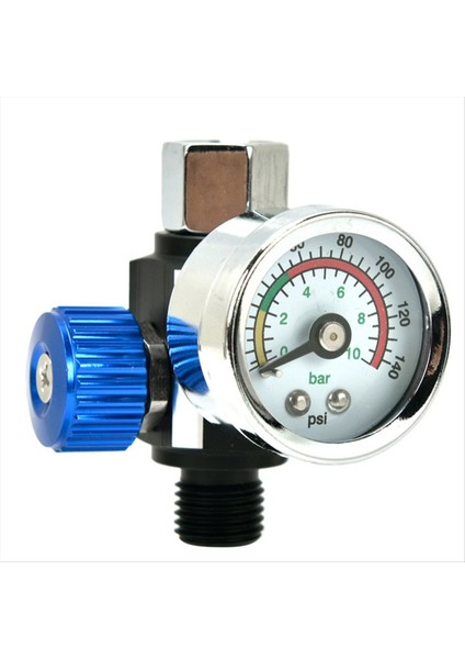 PF20 Konektör Mavisi Olan Hava/pnömatik Alette Hassas Kontrol Için Basınç Göstergeli Hava Kompresör Regülatör Valfi (Yurt Dışından)
