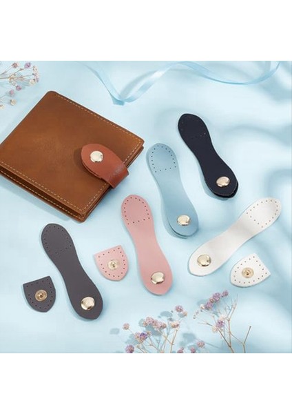 6 Renk Pu Çanta Snap Ture Dik, 12 Set Pu Si Sekme Üzerine Diz (Yurt Dışından) fırsatları