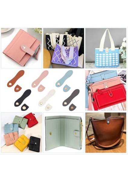 6 Renk Pu Çanta Snap Ture Dik, 12 Set Pu Si Sekme Üzerine Diz (Yurt Dışından) indirimleri