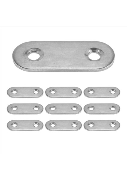 Düz Müfettiş Plakaları Onarma Sabitleme Birleştirme Braketleri 40X15MM 10 Pcs (Yurt Dışından)