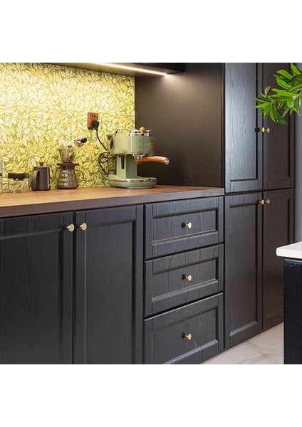 Altın Dolap Düğmeleri - 8pcs Fırça Pirinç Yuvarlak Çekme Mutfak, Dresser, Dolap, Dolap, Mobilya Için Kulplar (Yurt Dışından) fiyatları