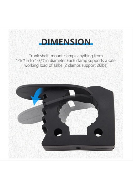 Jack Tuttur Koruyucu Kürek Tutucu Montajı, Kauçuk Kelepçe Montajı 1-1/7inç Ila 1-3/7 Inç Çap Aletleri-2 Paket (Yurt Dışından) indirimleri