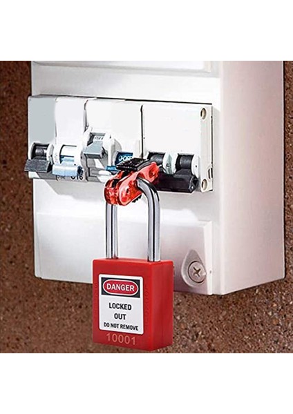 9 Pcs Lockout Tagout Kilitleri Etiketler Set- Lockout Kilitler Anahtarlı Farklı Güvenlik Astarcıları Kilitleme Istasyonu Kilitle Etiket Çıkış Kiti (Yurt Dışından) modelleri