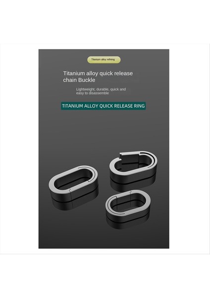 4pcs Titanyum Alaşım Mini Anahtarlık Konnektörü Tokası Evrensel Konnektör Evrensel Halka Yardımcı Halkası Sabit (Yurt Dışından) fırsatları