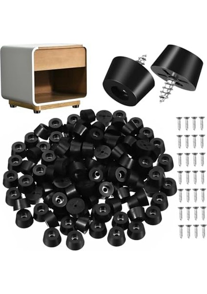 120 Set Ayak Dinlenme Sandalyeleri Sandalye Ayakları Koruyucular Mobilya Ayak Pedleri Kauçuk Mobilya Bacak Pedleri Kesme Tahtası Için Kauçuk (Yurt Dışından)