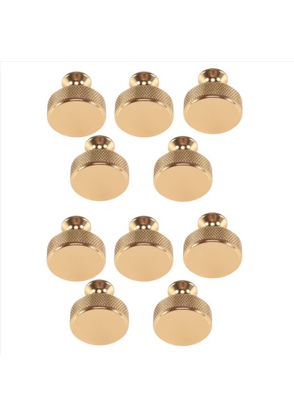 10 Paket 1.2 Inç Fırçalanmış Altın Dolap Düğmeleri Tuhaf Mutfak Dolabı Düğmeleri Altın Çekmece Düğmeleri Yuvarlak Dresser Düğmeleri (Yurt Dışından) indirimleri