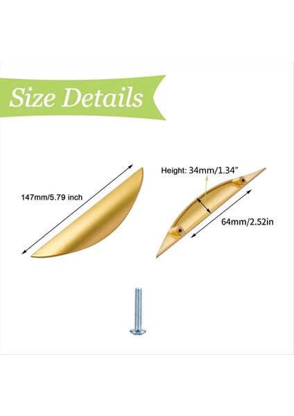 2pcs Çinko Alaşımlı Altın Gizli Tutamaklar Kavisli Çekmeceli Yarım Ay Tutamakları Görünmez Gizli Sekme Gardırop Için Çekiyorlar 117MM (Yurt Dışından) modelleri