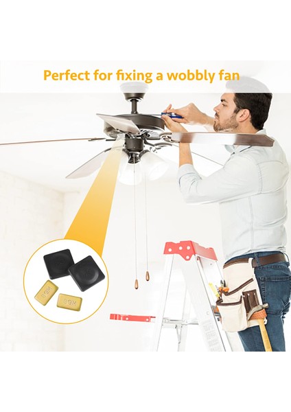 8 Set Tavan Fanı Bıçağı Dengeleme Kiti Metal Kendinden Yapışkan Altın 3g Ağırlığı, Metal Kendinden Yapışkanlı Siyah 5g Ağırlık (Yurt Dışından) indirimleri