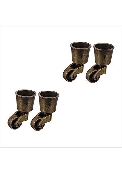 Kanepe Makineler Yuvarlak Kanepe Ağır Dereceli Slaytlar Döner Makineler 1.5 Inç Tekerlekler Retro Makineler Mobilya Kasnakları, 4 Pc (Yurt Dışından)