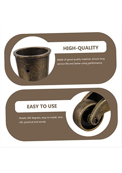 Kanepe Makineler Yuvarlak Kanepe Ağır Dereceli Slaytlar Döner Makineler 1.5 Inç Tekerlekler Retro Makineler Mobilya Kasnakları, 4 Pc (Yurt Dışından) fırsatları