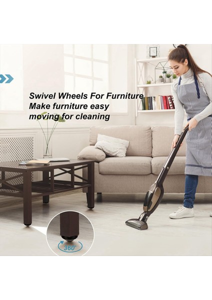 4 Paket 1 Inç Kendi Kendinden Yapışkan Tekerlekler Mobilya Için, Küçük Cihaz Depolama Kutuları Için Düşük Profil Döner Tekerlekler (Yurt Dışından) fiyatları