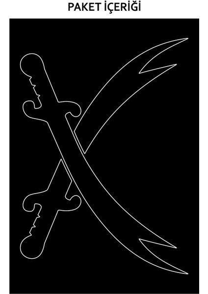 Zülfikar Araç Sticker 21X29 cm fırsatları