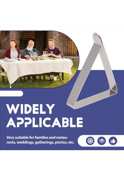 12 Adet Paslanmaz Çelik Masa Örtüsü Klipsi, Kaymaz Ayarlanabilir Tablo Kapağı Kelepçeler Klipsler Klipsleri, Parti Piknik Için (Yurt Dışından) indirimleri