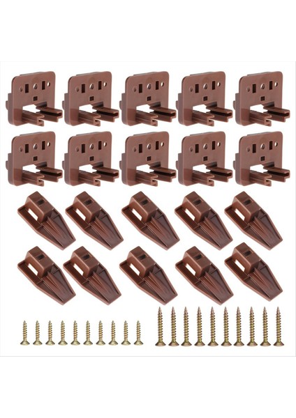 10 Adet Çekmece Slayt Track Rehberi Sıkışçılar Için Orta Montaj Çekmecesi ve Nightstand 1 Çekmece Sistemleri Için (Yurt Dışından)