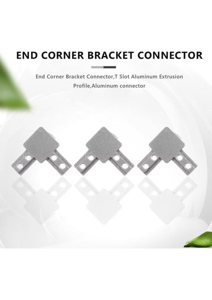 4 Pack 3030 Seri 3 Yollu Uç Köşe Braket Konnektörü, Standart 8mm T Yuvası Alüminyum Ekstrüzyon Profili Vidaları (Yurt Dışından) fiyatları
