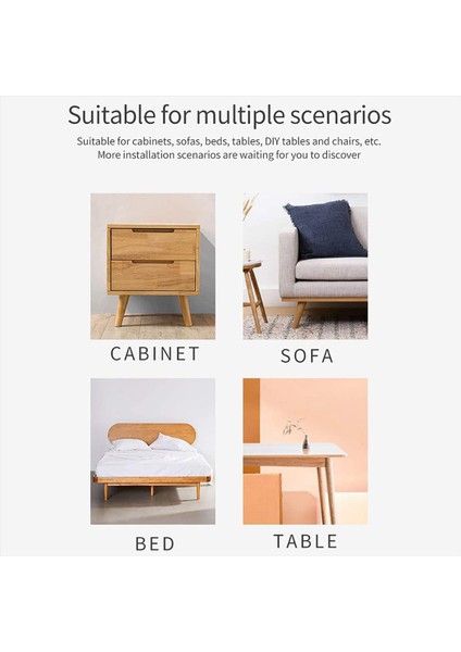 Ahşap 4 Inç Konik Mobilya Bacakları 4 Yuvarlak Katı Bitmemiş Orta Yüzyıl Ortası Kanepe Ayakları, Kanepe Için Yedek Bacaklar (Yurt Dışından) fiyatları