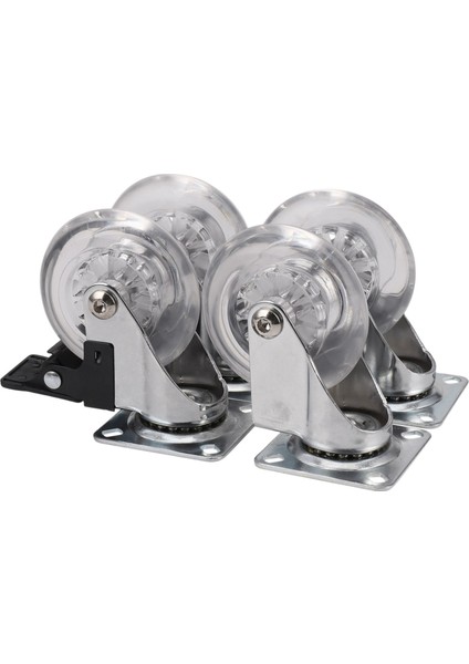 4 x Ağır Hizmet Tipi 75MM Döner Hint Tekerlekleri Trolley Mobilya Tekerleği Frenli - Yük Kapasitesi Tekerlek Başına 100KG (2 x Döner ve 2 x Frenli Set) (Yurt Dışından) fiyatları