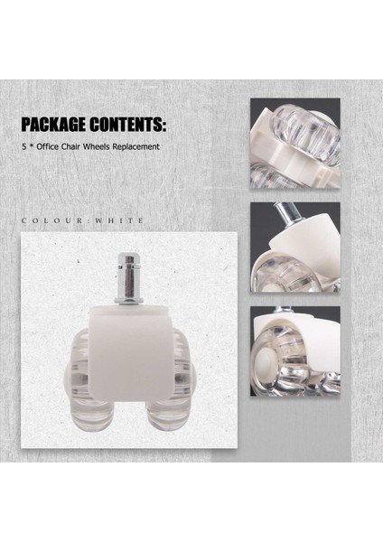 5pcs Ofis Sandalye Tekerlekleri 2 Inç Ağır Hizmetçi Sessiz Masa Sandalye Tekerlekleri Tüm Katlar Için Evrensel Uygun Tekerlekler (Yurt Dışından) indirimleri