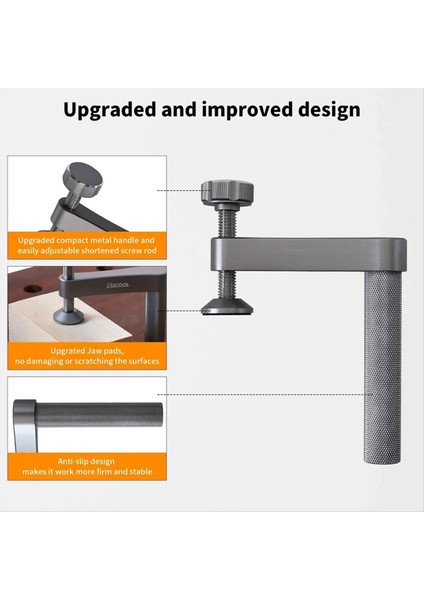 2pcs Tezgah Köpek Kelepçesi Slip Olmayan Ped 19MM Tutun Kelepçe Alüminyum Ayarlanabilir Tablo Kelepçeleri Ahşap Işleme Aracı (Yurt Dışından) fırsatları