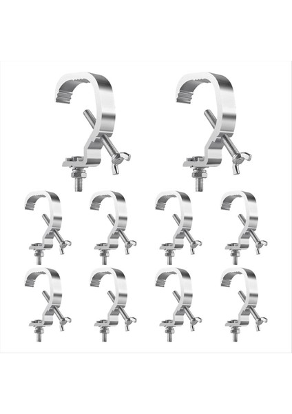 Truss C Kelepçesi 1.18-2 Inç, 10 Paket Aşama Işıkları Kafes Kelepçeleri, 30-50MM Od Tüpü Için Uygun, Dj Aydınlatması Için 55LB C Kelepçesi (Yurt Dışından)