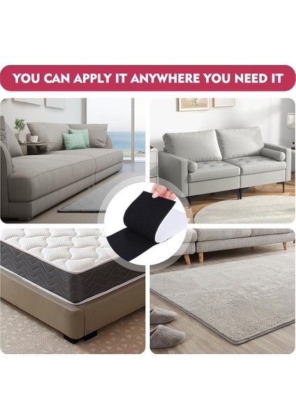 4.3 Inç Inç20 Feet Kanepe Yastıkları Için Görev Şeritleri, Yapışkanlı Kanca ve Döngü Bandı, Kanepe Yastıklarını Kaymadan Tutun (Yurt Dışından) modelleri