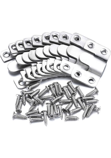 10 Adet Floş Montaj Braketi Birbirine Geçişli Asmak Mobilya Konnektörü Paslanmaz Çelik Duvar Montaj Çerçeve Çerçeve Braketler (Yurt Dışından) indirimleri