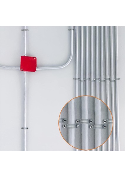 Pvc Boru ile Çift Delikli Plastik Kanal Boru Kelepçesi Kanal Kelepçesi U Pvc Klips 2 Delik (50 Parça, 1/2 Inç) (Yurt Dışından) fiyatları