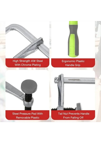 2pcs Hızlı Ayar Vidalı Tutamak Pist Testere Ray Kelepçeleri, T-Track Basılı Kelepçeler, Hızlı Vidalı Kılavuz Ray Kelepçesi (Yurt Dışından) fırsatları