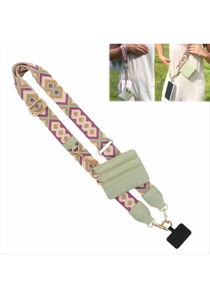 Fermuarlı Torbalı Telefon Kayışı, Klipsli ve Cüzdan Cüzdanı ile Telefon Için Kayış, Telefon Kayışı Crossbody B (Yurt Dışından) modelleri