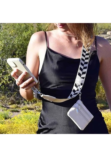 Fermuarlı Torbalı Telefon Kayışı, Klipsli ve Cüzdan Cüzdanı ile Telefon Için Kayış, Telefon Kayışı Crossbody B (Yurt Dışından) indirimleri