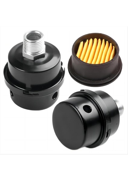 2pcs 1/2 Inç Iplik Hava Kompresör Susturucu, Jeneratör Için 20MM Hava Kompresör Filtresi Susturucu, Egzoz Portu H-067-1/2 (Yurt Dışından) fırsatları