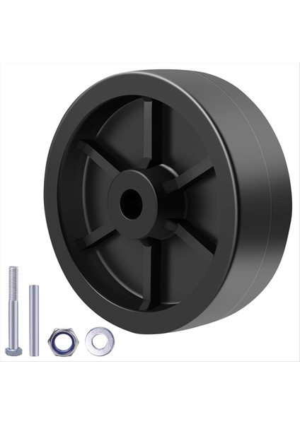 6inch Fragman Jack Wheel Yedek Römork Fragmanı Dil Jack Wheel Hitch Yardımcı Hizmet Fragmanı Jack Yedek Parçaları 1 Pcs (Yurt Dışından)