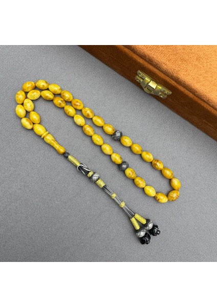 Usta Işçilikli Orjinal Kayadan Naturel Çam Kokulu Polonya Damla Kehribar Tespih