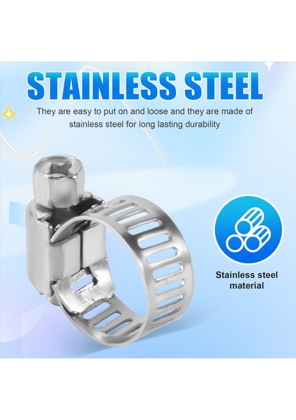 15 Adet Paslanmaz Çelik 8mm Ila 12MM Hortum Boru Kelepçeleri Klipsler Bağlantı Elemanı (Yurt Dışından) fırsatları