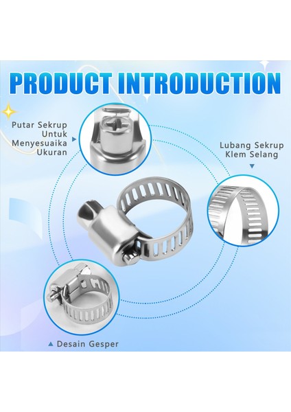 15 Adet Paslanmaz Çelik 8mm Ila 12MM Hortum Boru Kelepçeleri Klipsler Bağlantı Elemanı (Yurt Dışından) indirimleri