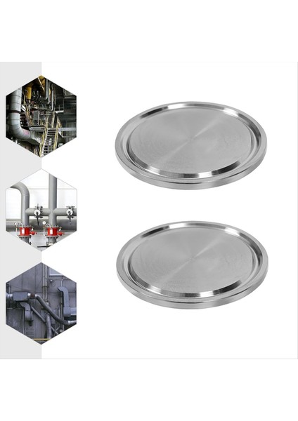 Paslanmaz Çelik Kelepçe Tapaları, 2 Adet Kelepçe Uç Kapağı, 1.5 Inç 304 Paslanmaz Çelik Sıhhi Tapa, 2in Od Kelepçe Kapağı Için (Yurt Dışından) fırsatları