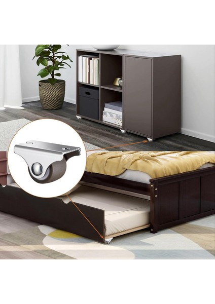 Mini Sabit Tekerlekler, Vidalı Düşük Profilli Küçük Tekerlekler, Mobilya Için Sessiz Kauçuk Sert Tekerlekler 8 Paket (Yurt Dışından) fiyatları