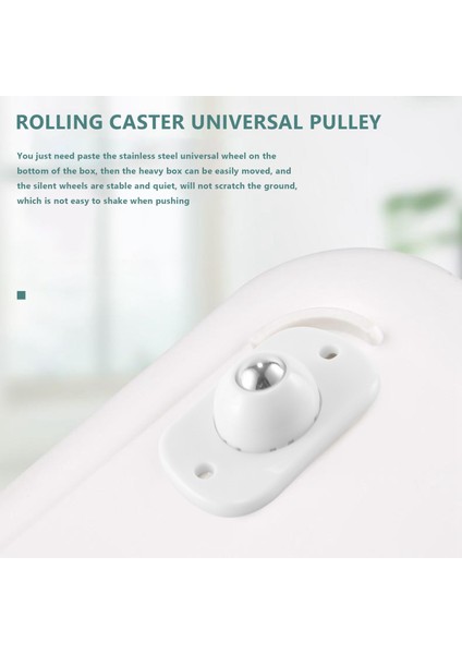 Mobilya, Saklama Kutuları, Dolap, Çöp Için 360 Derece Rotasyonlu 16PCS Paslanmaz Çelik Mini Döner Tekerlekler (Yurt Dışından) fiyatları