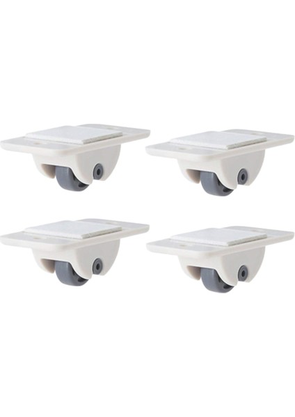 4 Adet Kendi Kendine Yapışkan Tekerlekler Depolama Kutusu Çöpleri Için Tekerlekler Tek Yön Swivel Olmayan Tekerlekler Sondaj Yok (Yurt Dışından)