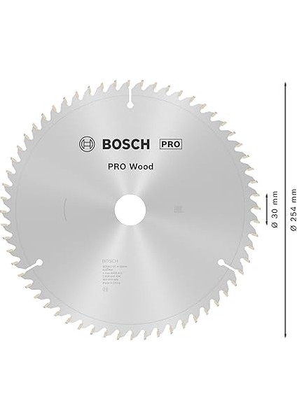 Professional Accessories Daire Testere Bıçağı, Gri, 254X30X2.0 Mm, 60, 1 Adet modelleri