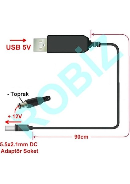 To 12V Kablolu Voltaj Yükseltici USB 700MA Adaptör Soket Modem fiyatları