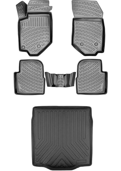 Citroen C4X 3D Havuzlu Paspas ve Bagaj Havuzu Seti Rizline