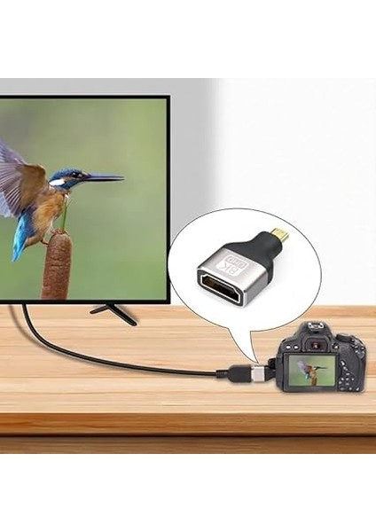 Micro HDMI Çevirici 8k UHD HDMI Micro HDMI Çevirici Cep Telefonlarına Olmaz modelleri