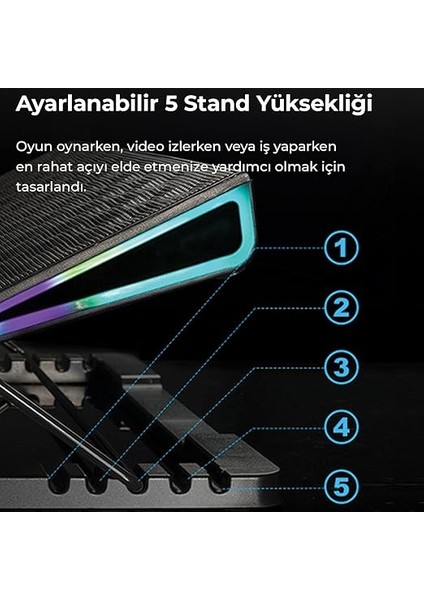 BX-CP01G Rgb Aydınlatmalı Gaming Notebook Soğutucu modelleri