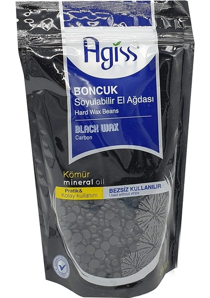 Agiss Boncuk Soyulabilir Inci El Ağdası Carbon